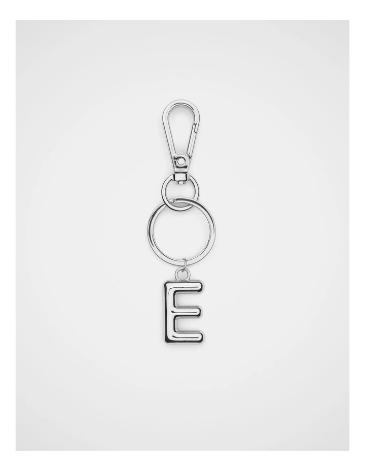 Silver Initial Keyring image 1
