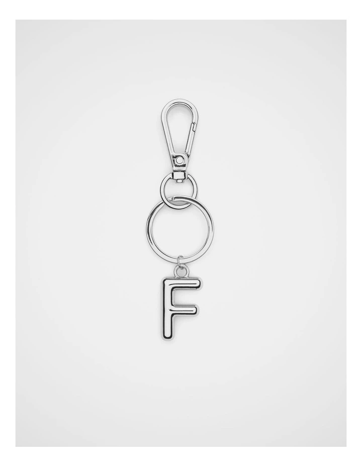 Silver Initial Keyring image 1
