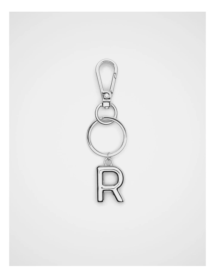 Silver Initial Keyring image 1