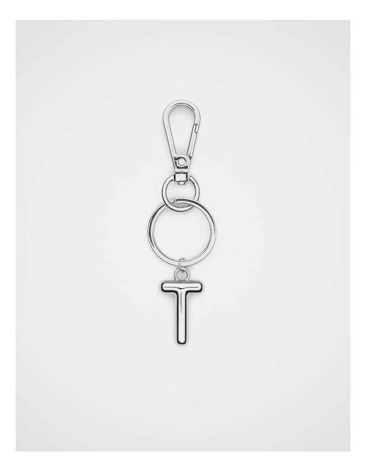 Silver Initial Keyring image 1