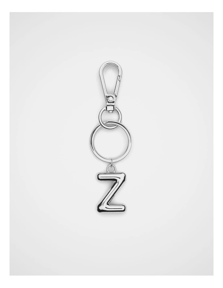 Silver Initial Keyring image 1