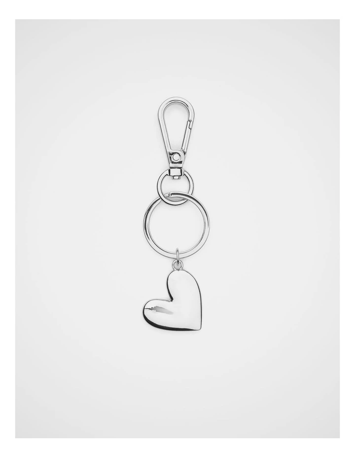 Silver Initial Keyring image 1