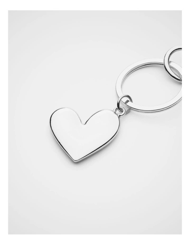 Silver Initial Keyring image 2