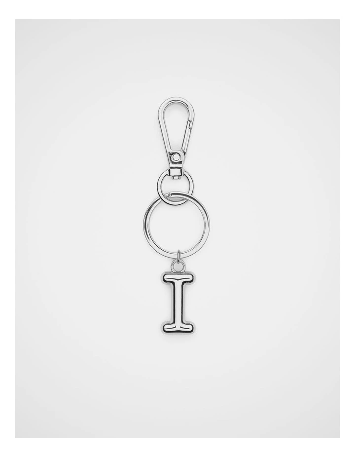 Silver Initial Keyring image 1