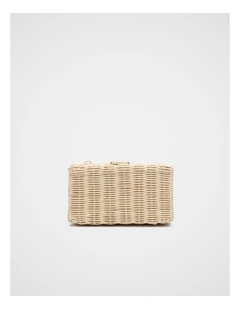 Rattan Box Clutch in Natural