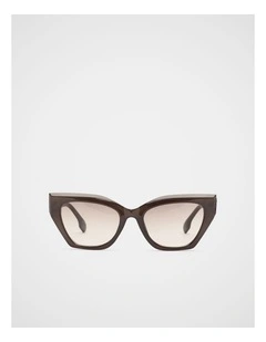 Julia Cateye Sunglasses in Dark Espresso