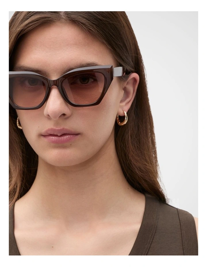 Julia Cateye Sunglasses in Dark Espresso image 2