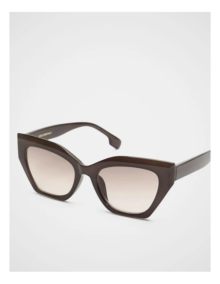 Julia Cateye Sunglasses in Dark Espresso image 3