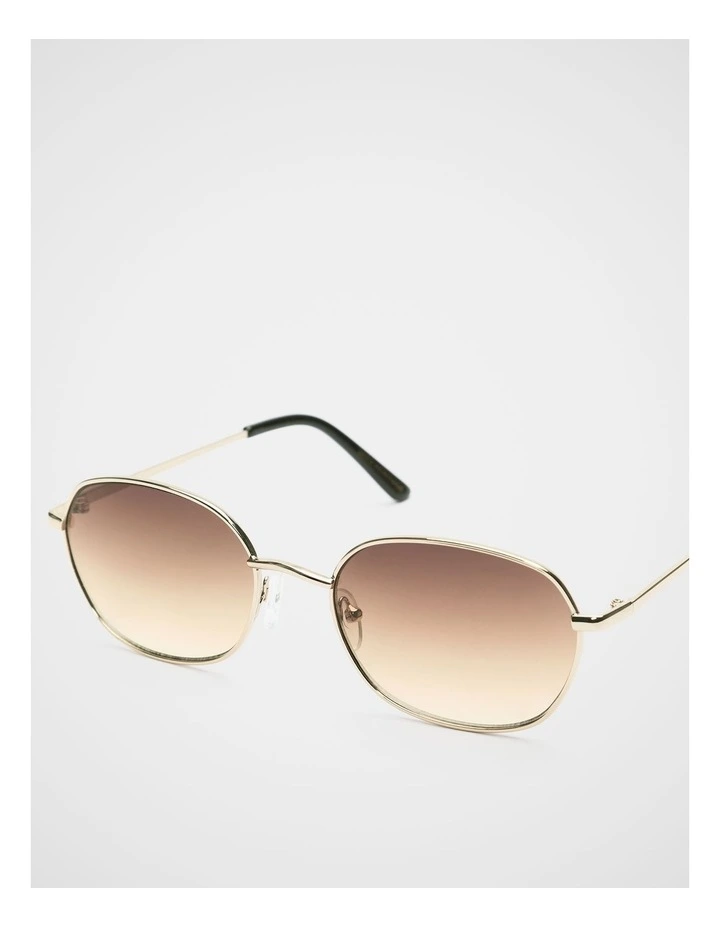 Zara Metal Sunglasses in Gold image 3
