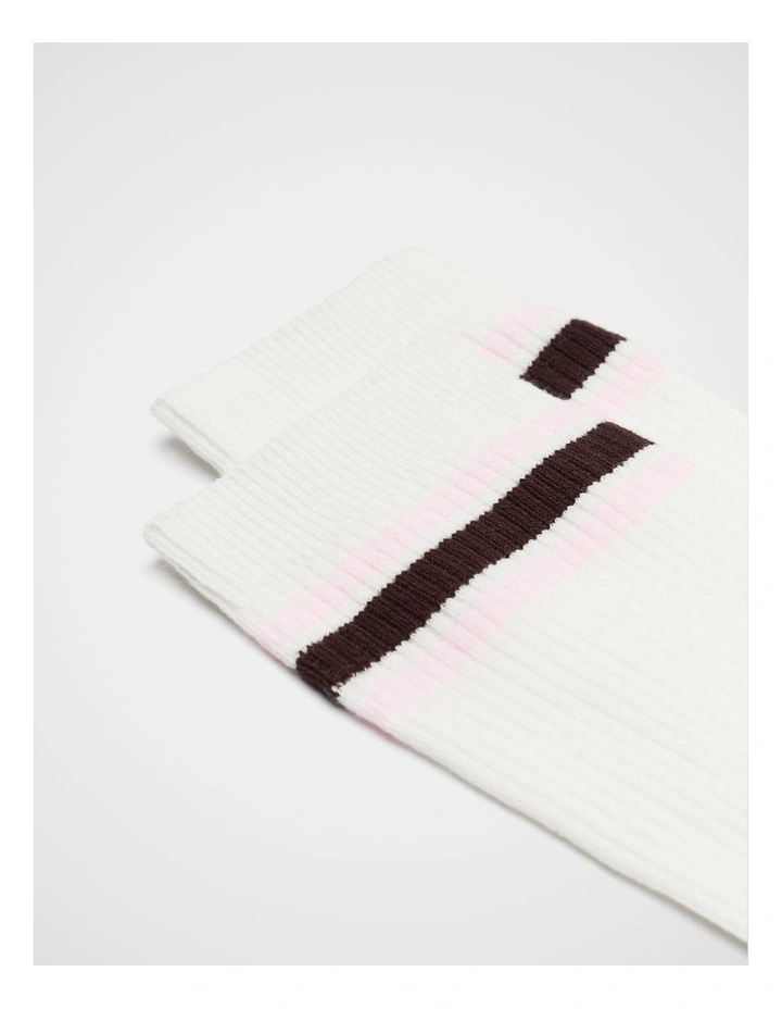 Sports Stripe Crew Sock image 2