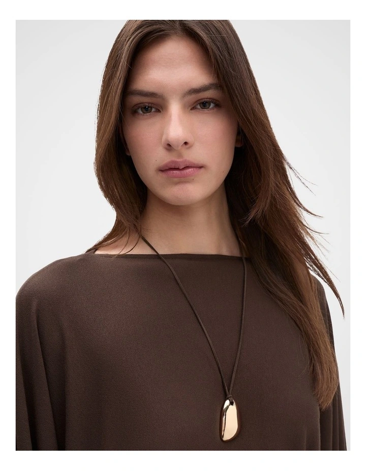 Adjustable Pebble Pendant Necklace image 2