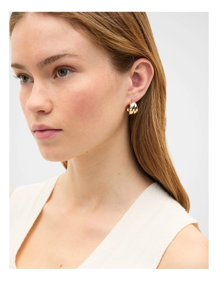 Layered Curved Earring image 2