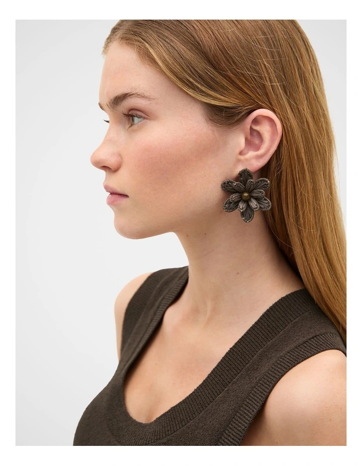 Floral Statement Earring image 2
