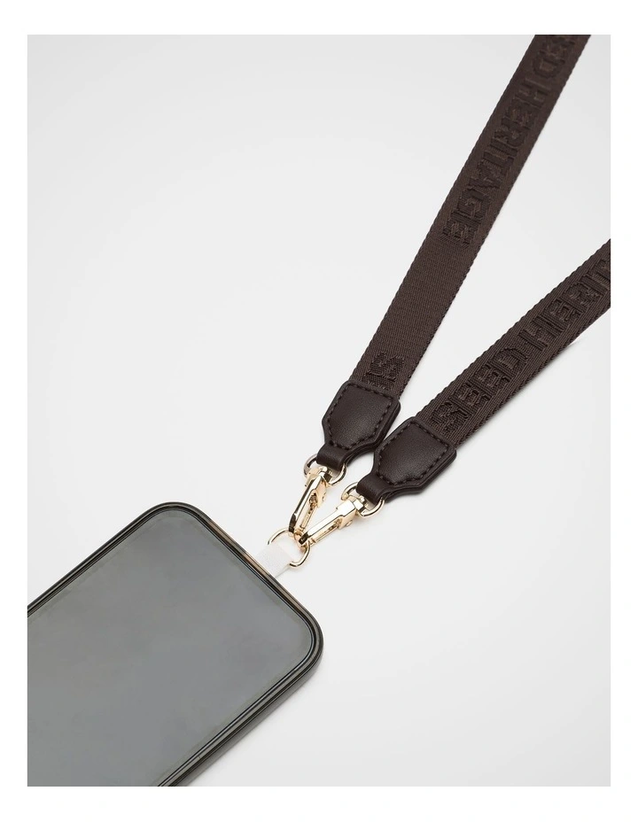 Seed Logo Phone Strap in Dark Espresso image 2