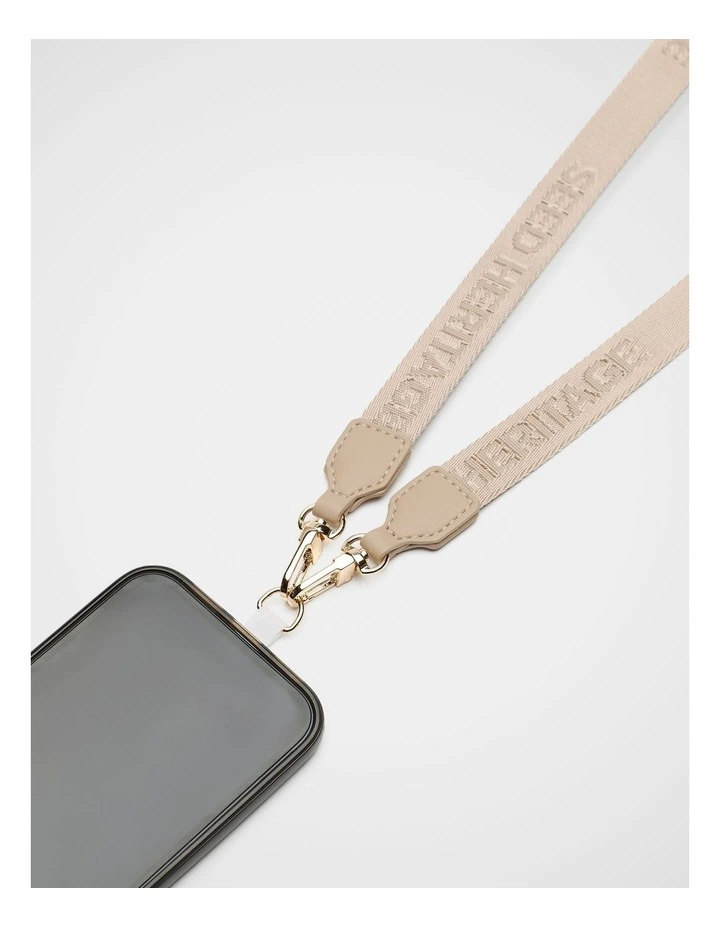 Seed Logo Phone Strap in Warm Sand image 2