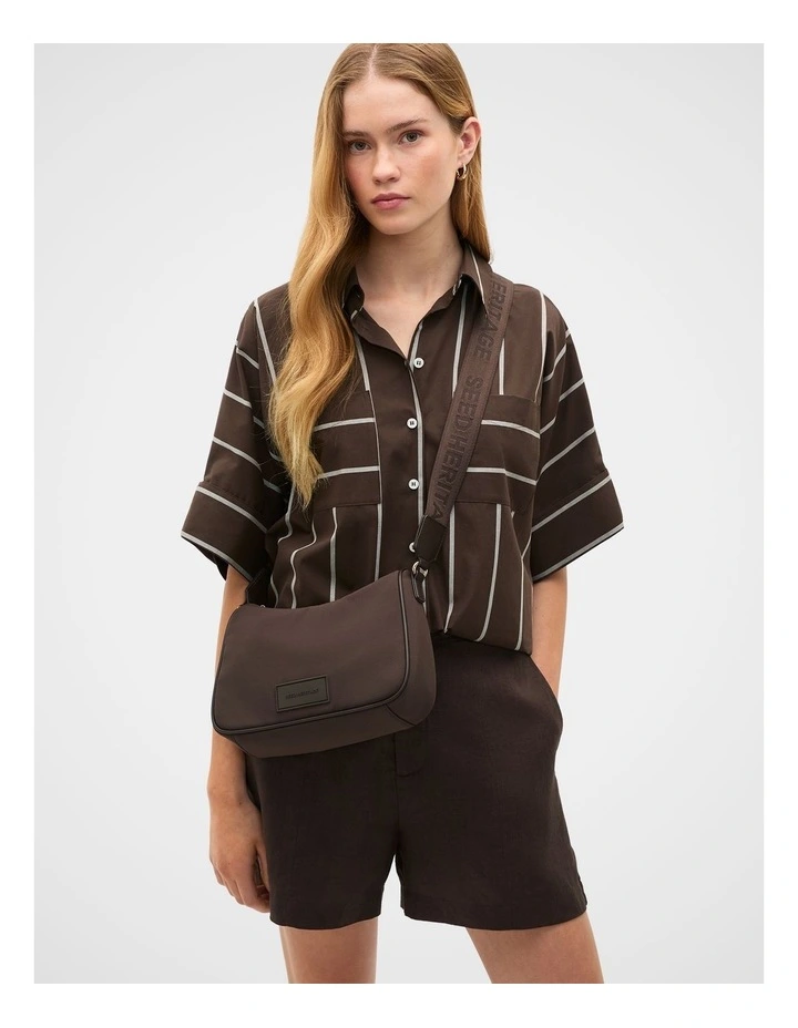Tech Essential Crossbody Bag in Dark Espresso image 2