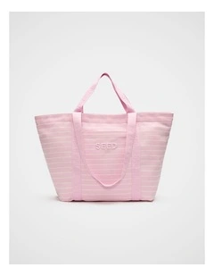 Seed Overnight Bag in Petal Pink Stripe