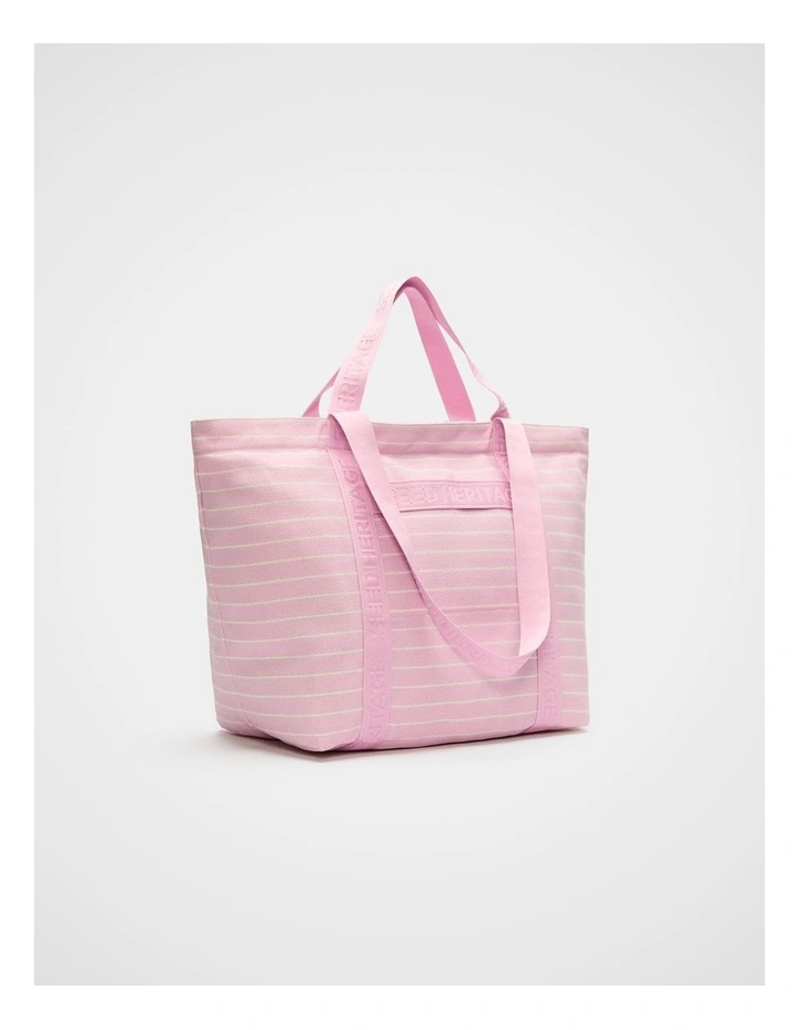 Seed Overnight Bag in Petal Pink Stripe image 3