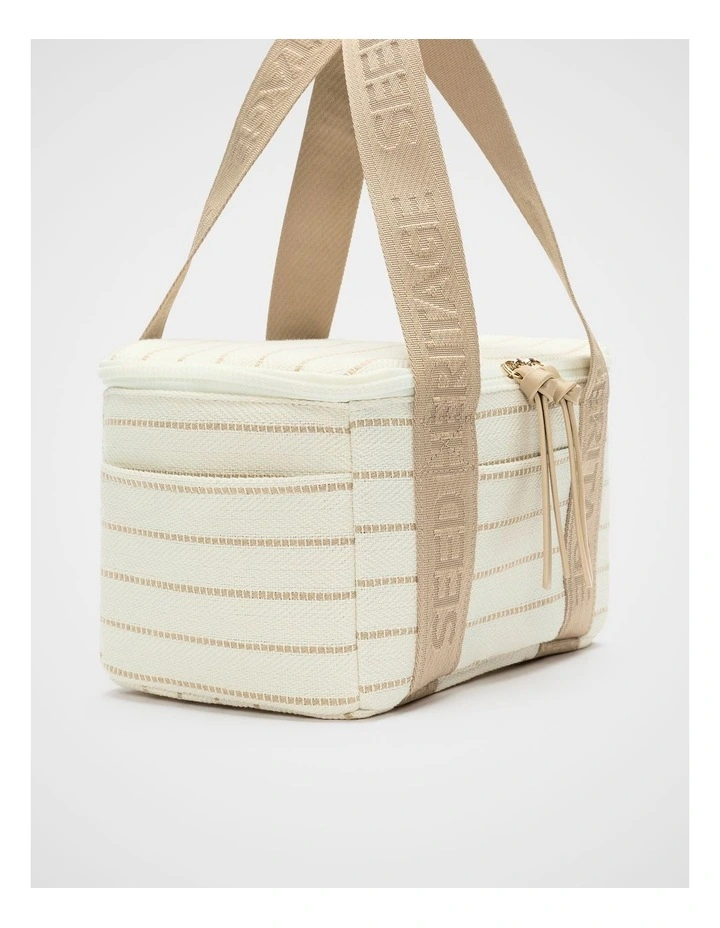 Seed Mini Cooler Bag in Warm Sand Stripe image 2