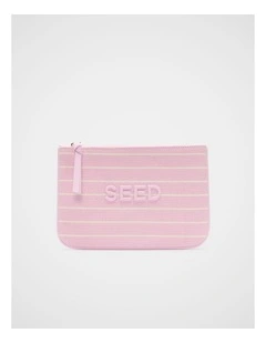 Seed Pouch in Petal Pink Stripe