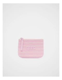 Seed Mini Pouch in Petal Pink Stripe