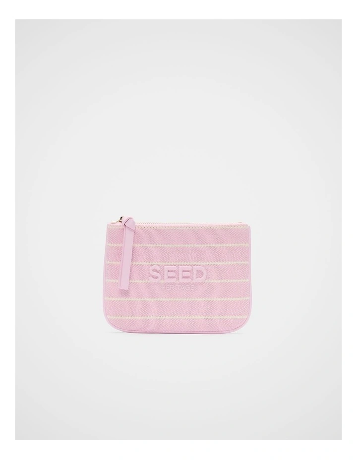 Seed Mini Pouch in Petal Pink Stripe image 1