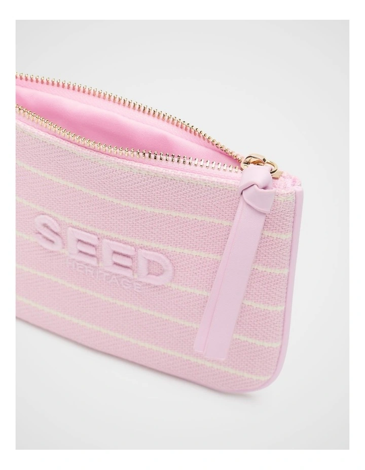 Seed Mini Pouch in Petal Pink Stripe image 2