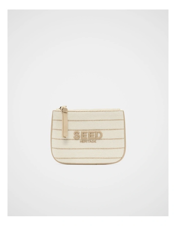 Seed Mini Pouch in Warm Sand Stripe image 1