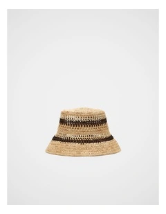 Multi Raffia Bucket Hat