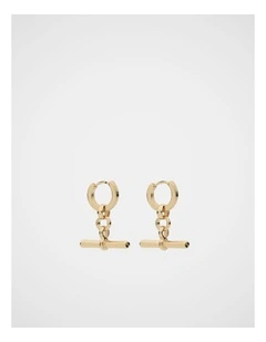 T Bar Pendant Earring