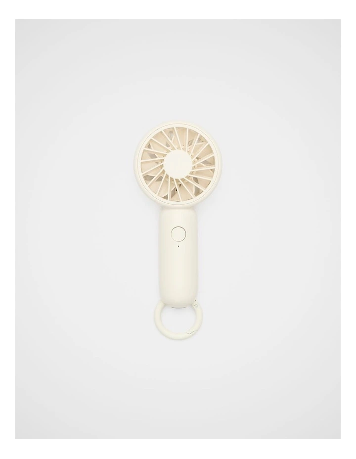 Rechargeable Fan in Cream image 1