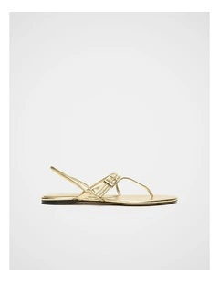 Tilly Fine Strap Sandal in Gold