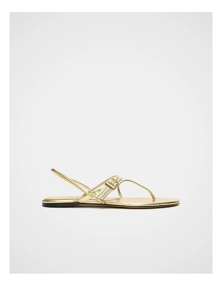Tilly Fine Strap Sandal in Gold image 1