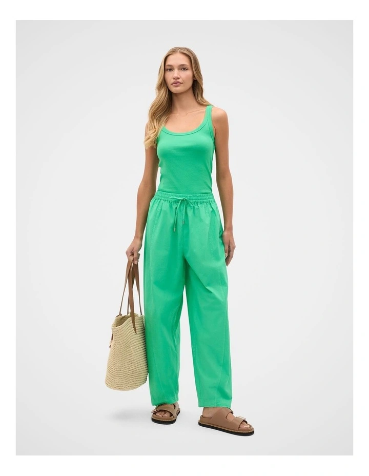 Australian Cotton Scoop Neck Tank in Palm Green image 3