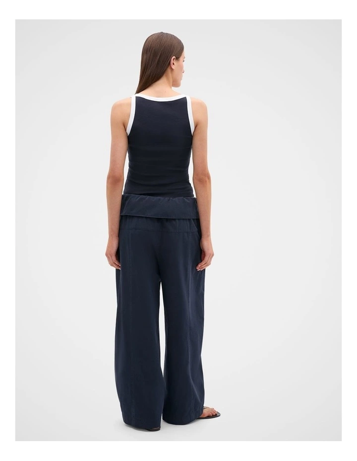 Australian Cotton Scoop Neck Tank in Twilight Blue image 3