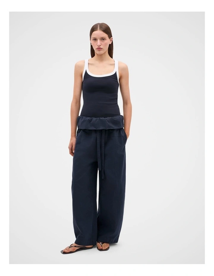 Australian Cotton Scoop Neck Tank in Twilight Blue image 4