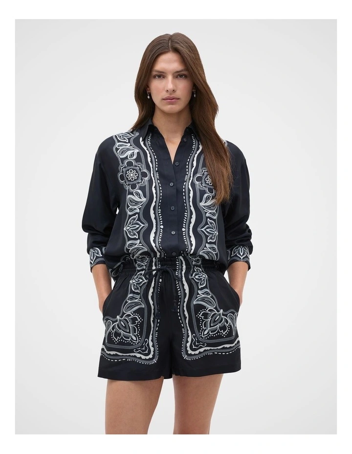 Scarf Print Short in Scarf Print image 1