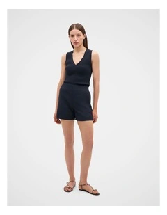 Twill Tailored Short in Twilight Blue