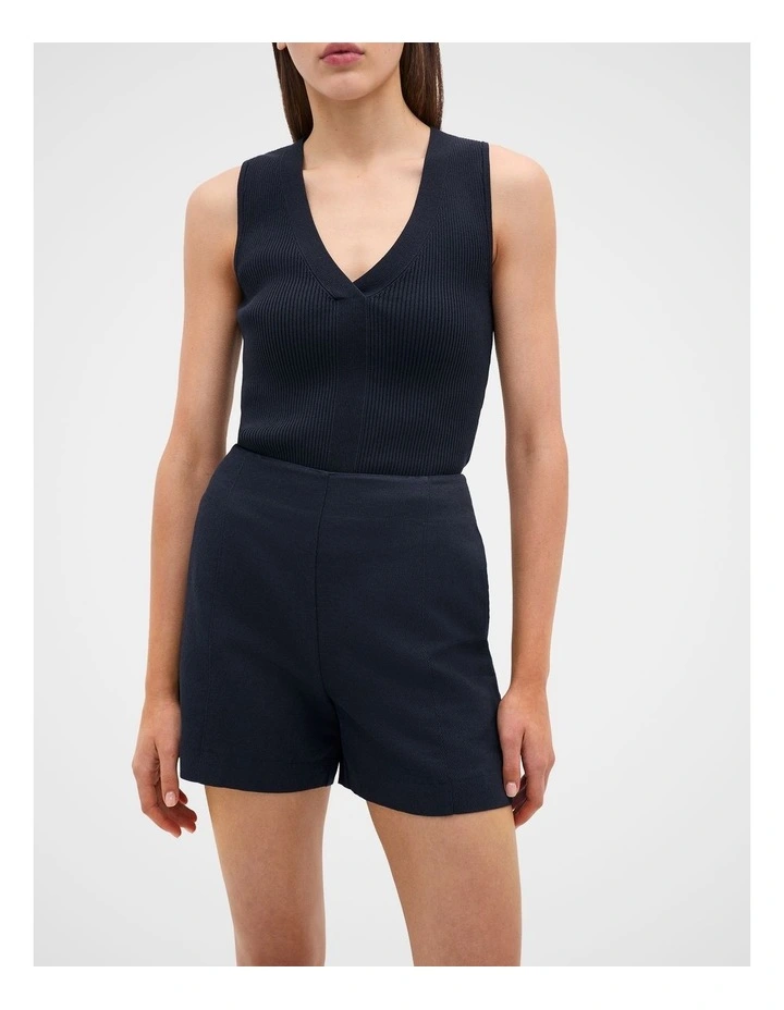 Twill Tailored Short in Twilight Blue image 2