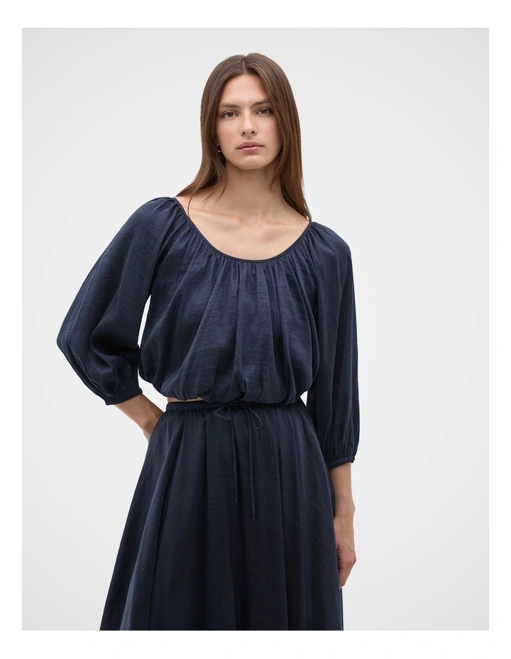 Fluid Luxe Top in Twilight Blue image 1