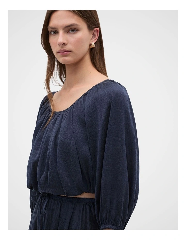 Fluid Luxe Top in Twilight Blue image 3