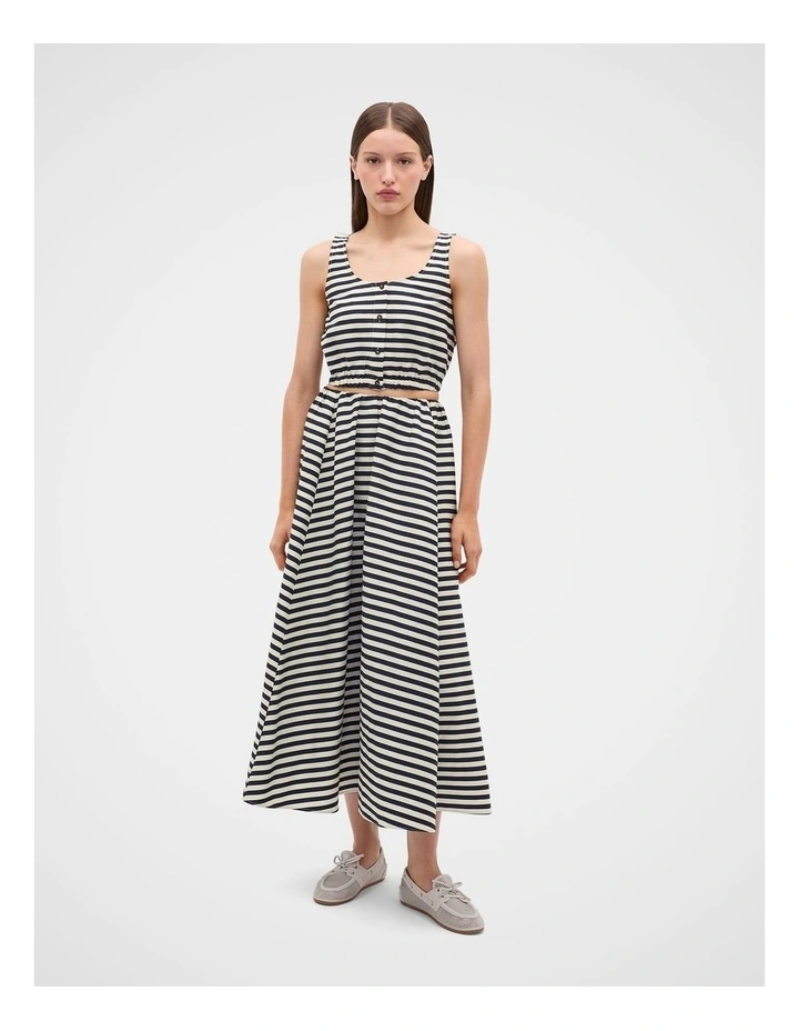 Stripe Cropped Top in Twilight Blue Stripe image 2