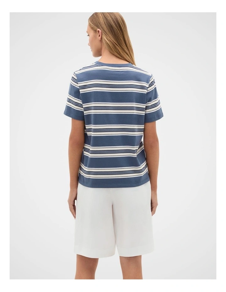 Variegated Stripe Tee in image 3