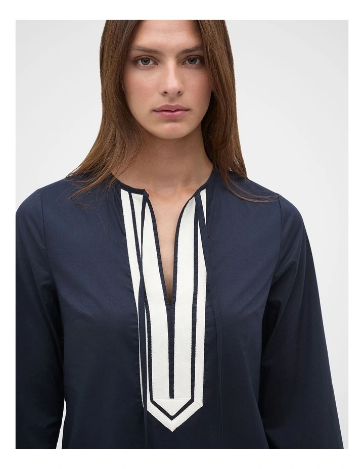 Tassel Mini Cover Up in Twilight Blue image 4