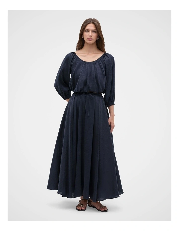 Fluid Luxe Skirt in Twilight Blue image 1