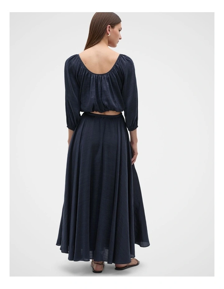 Fluid Luxe Skirt in Twilight Blue image 3