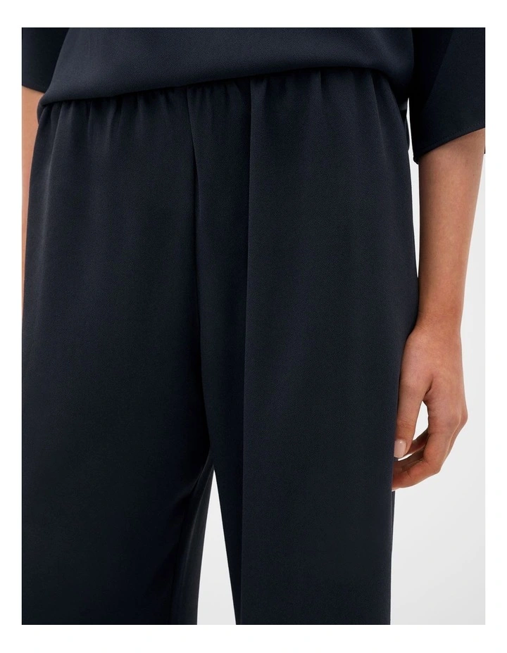 Woven Crepe Pant in Twilight Blue image 3