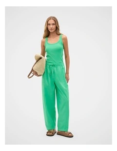 Cotton Garment Dye Pant in Palm Green