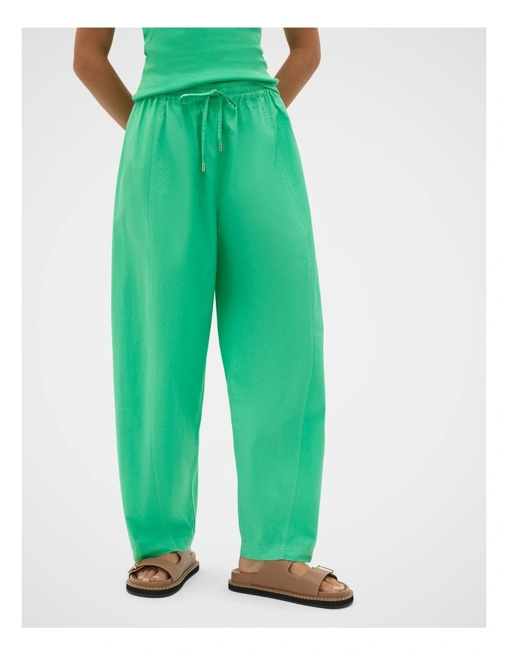 Cotton Garment Dye Pant in Palm Green image 2
