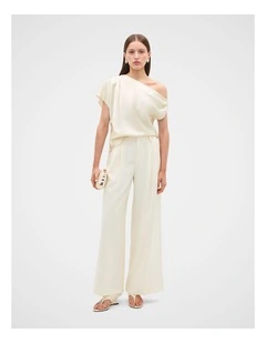 Tailored Pant in Coconut Cream